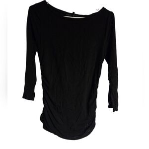 Whitehouse Black Market Women's Black 3/4 Sleeve Top XS